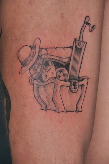 Tatouage de manga à Big Foot Bayonne