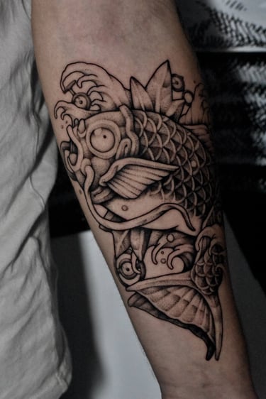 Tatouage de pokemon Margicarpe à Big Foot Bayonne