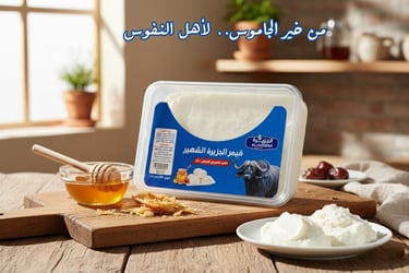 قيمر عرب طبيعي جاموس 250 غم علب