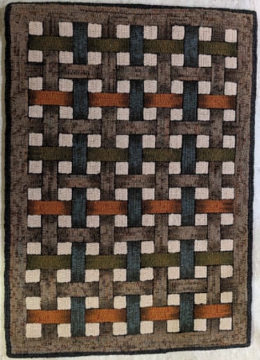 Woven - Available in a variety of sizes. This pattern requires dip dying.