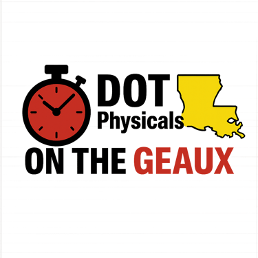 DOT Physicals On The Geaux logo