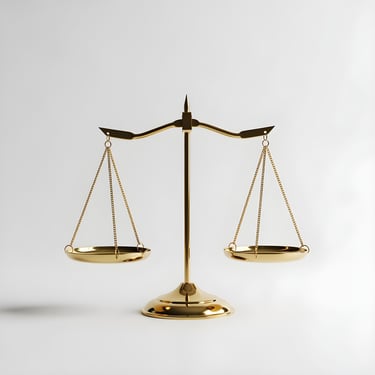 a balanced scale, suggesting harmony and balance