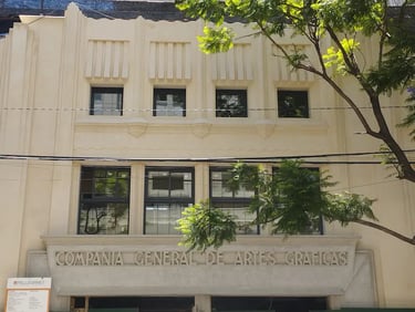 Fachada de dEco Sustentable, ex Imprenta Ferrazini, restaurada por Almapiedra con productos nanotecnológicos Tecnan.