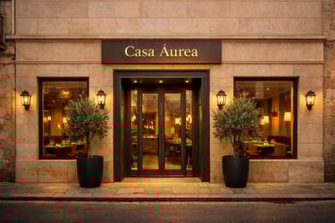 Detalle del restaurante Casa Áurea