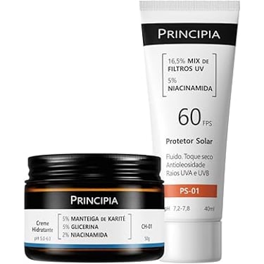 PRINCIPIA, Kit Hidratação e Proteção Solar, com duas fórmulas