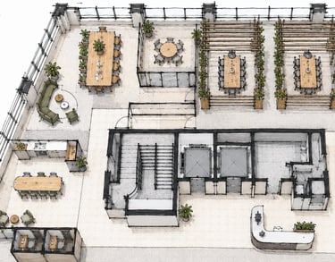 commercial office furniture layout