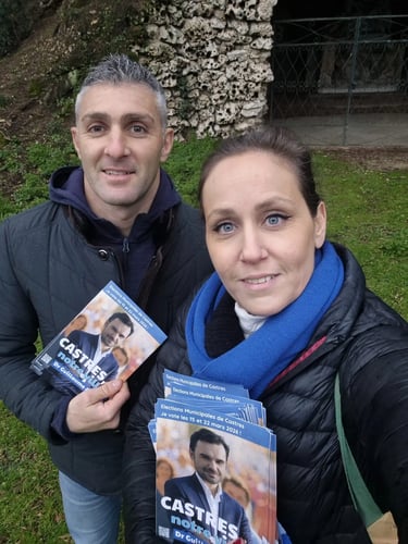 Séance de boitage dans le cadre des élections municipales de Castres 2026