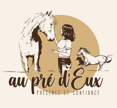 Au pré d'Eux services de bien-être équin logo