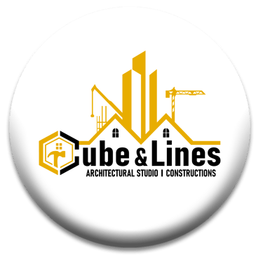 cube and lines architectural studio & constructions logo