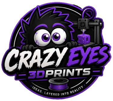 Crazy Eyes 3D Prints logo