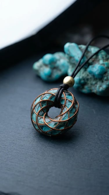 Tirkiz torus medaljon