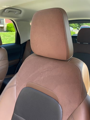 Leather restoration service in Logan Ohio repairing cracked and worn car seats
