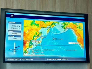 Japan to USA transpacific cruise with Royal Caribbean of the seas 