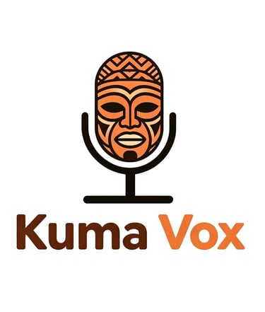 Kuma Vox, agence de communication voix Off depuis 2025. La voix de l'Afrique vers le monde. Professionnalisme, Disponibilité, Authenticité et Rigueur de la qualité des services logo
