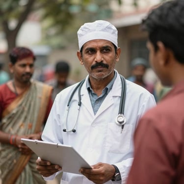 A warm photo of Kabir and Mahi smiling during their first camp experience.