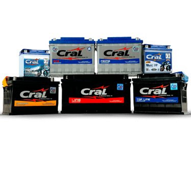 linha de baterias crall