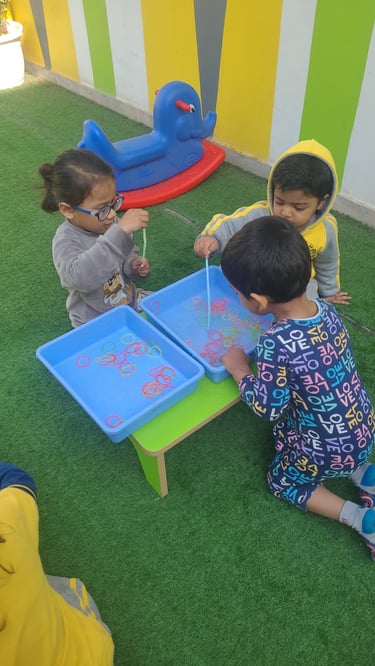 learning corners with hands-on materials for holistic growth