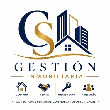 cs gestion inmobiliaria, corretaje de propiedades, propiedades para inversion, venta de terrenos, comprar terrenos, comprar casa, administracion de propiedades, compra venta de casas, broker, asesoria legal inmobioliaria logo