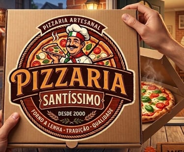pizzariasantíssimo.com.br logo