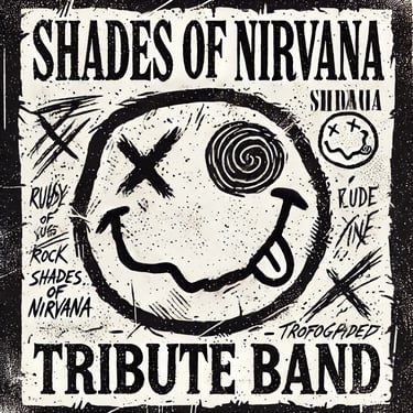 Nirvana Tribute Band, grunge rock,  logo