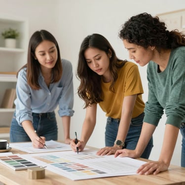 A sleek, monochrome interior space showcasing minimalist furniture and clean lines.