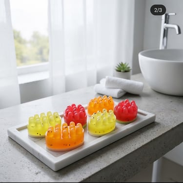 Organic handmade massage soaps