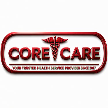 CORE CARE GHANA, HOME NURSING , HEALTH SCREENING , HEALTH EDUCATION AND DIAGNOSTIC CENTRE logo