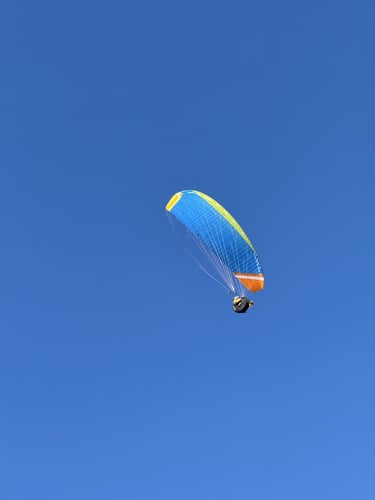Blue color iFLY hobby acro Paragliding