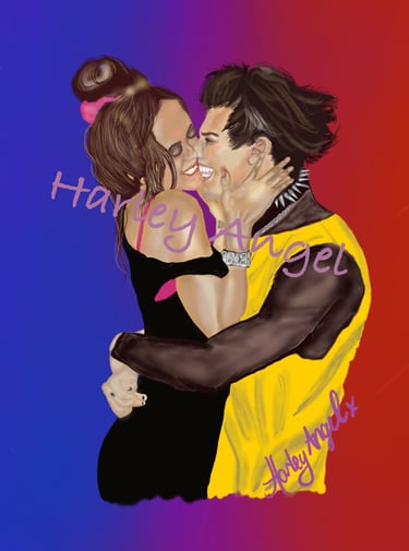 Yungblud and Jessie romantic original artwork