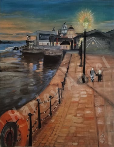 Liverpool Lovelocks, original oil painting and print 