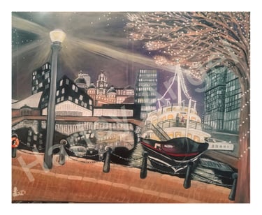 Liverpool - the daffodil - original oil painting and print