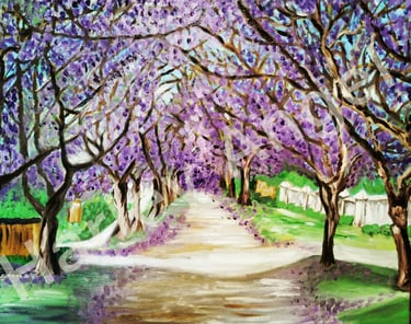 Jacaranda - original oil painting 