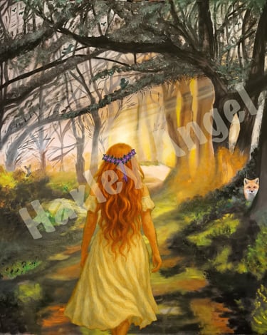 Into the forest original artwork