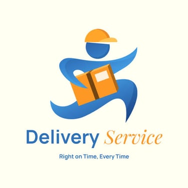 Tracking delivery courier service logo