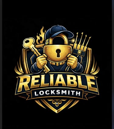 Reliable locksmith logo