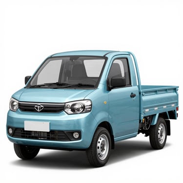 A light blue Tata Intra V30 pickup truck shown against a plain white background.