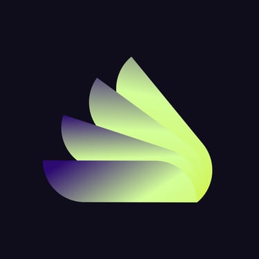 Smoothly Digital logo stylised neon wings