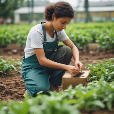 Students collaborating on a business project in a bright, modern classroom.