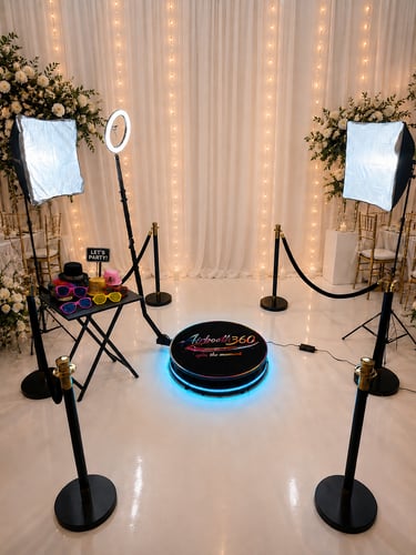 Premium 360° Video Booth για γάμους, βαπτίσεις και εκδηλώσεις