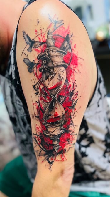 Clean tattoo studio in Hurghada with professional equipment”