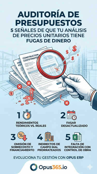 Auditoria de Presupuestos para el control de obra