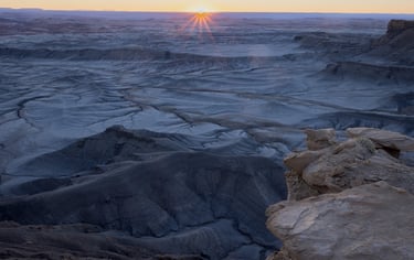 Moonscape Overlook at Sunrise
