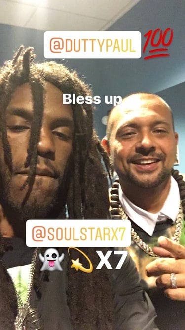 SoulStarX7 with @Dutty paul fan