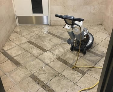 Strip and wax Floor