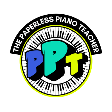 The Paperless Piano Teacher logo