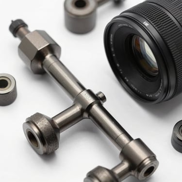 Close-up of genuine Suzuki spare parts on a clean white background, representing high quality and precision engineering.