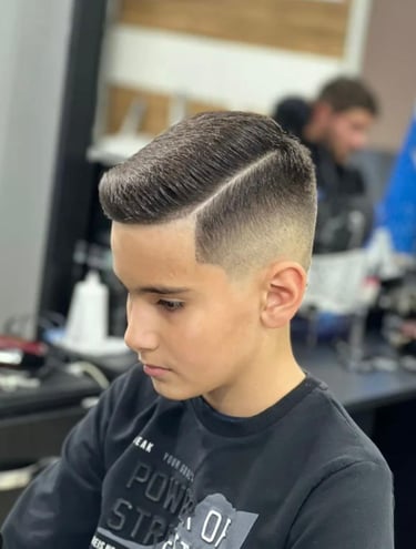 Kid’s Zero Fade - Silver Barbers Braybrook