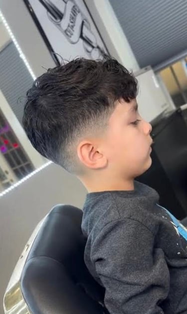 Kid’s Cut - Silver Barbers Braybrook