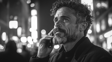 Atlas speaking about the future of personal branding at a modern conference.