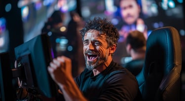 Creator posting content with no engagement in a dim room